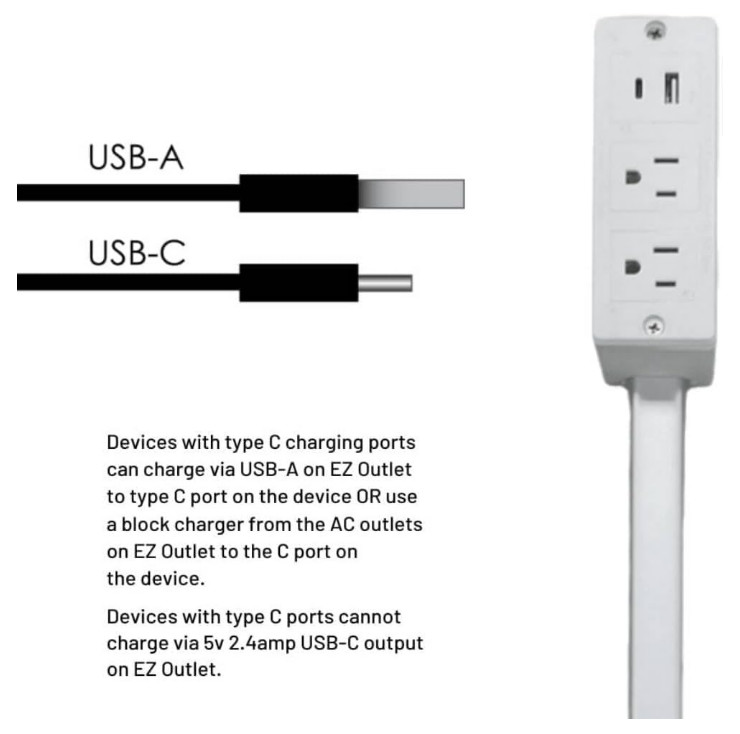 Electrical Outlet Expander Power Socket Rotating Extender Sofas Nightstands Desk