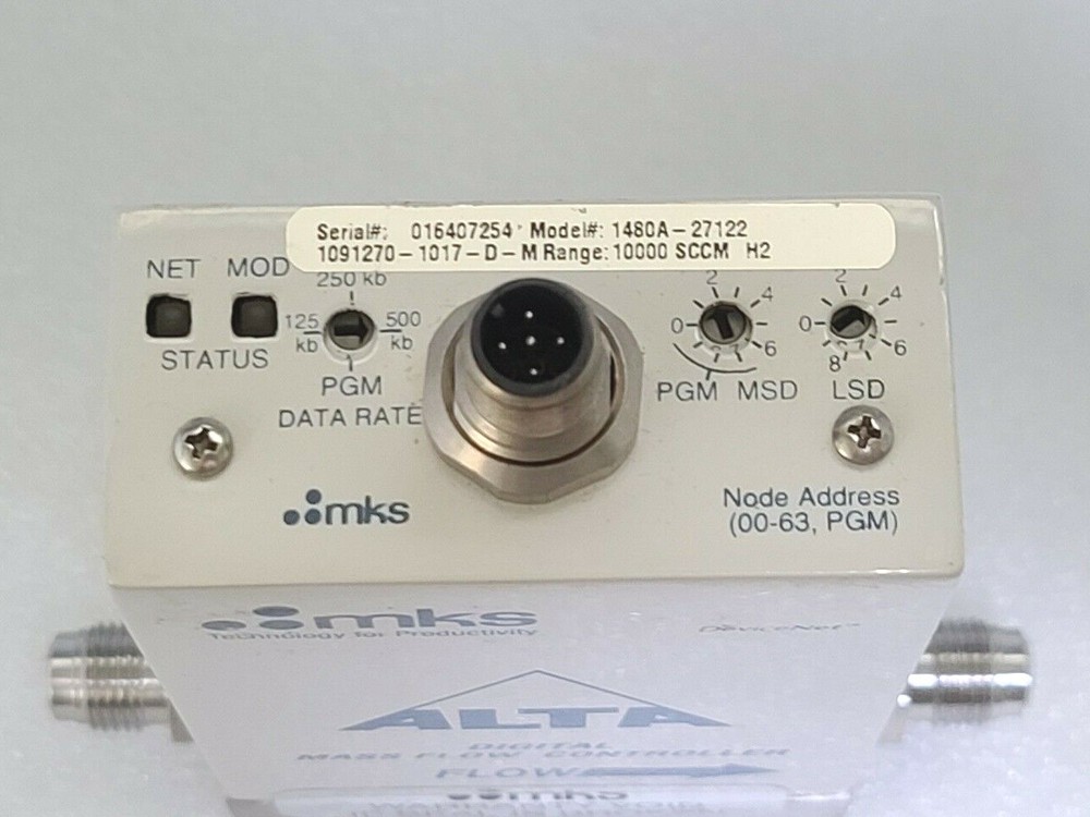 MKS ALTA MFC 1480A-27122 MASS FLOW CONTROLLER / GAS : N2 Range 10000 SCCM