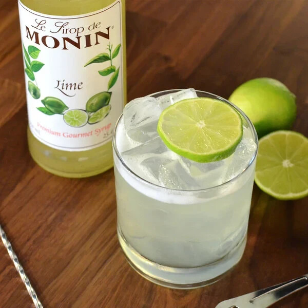 Monin Premium Lime Flavoring / Fruit Syrup 750 mL
