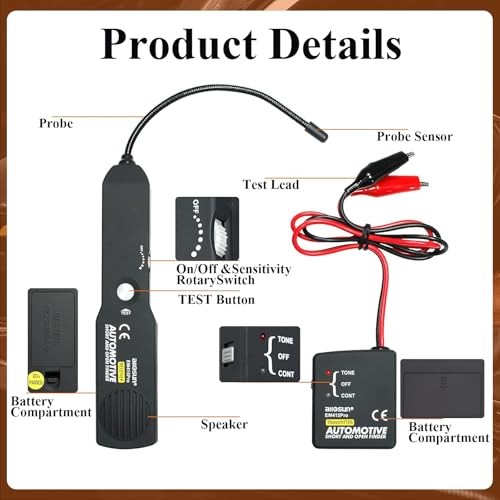 Automotive Electrical Open and Short Finder Circuit Tester Wire Tracker