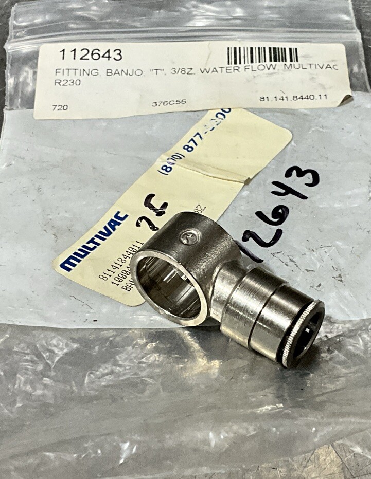 NOS Surplus Multivac 81141844011 Fitting Banjo