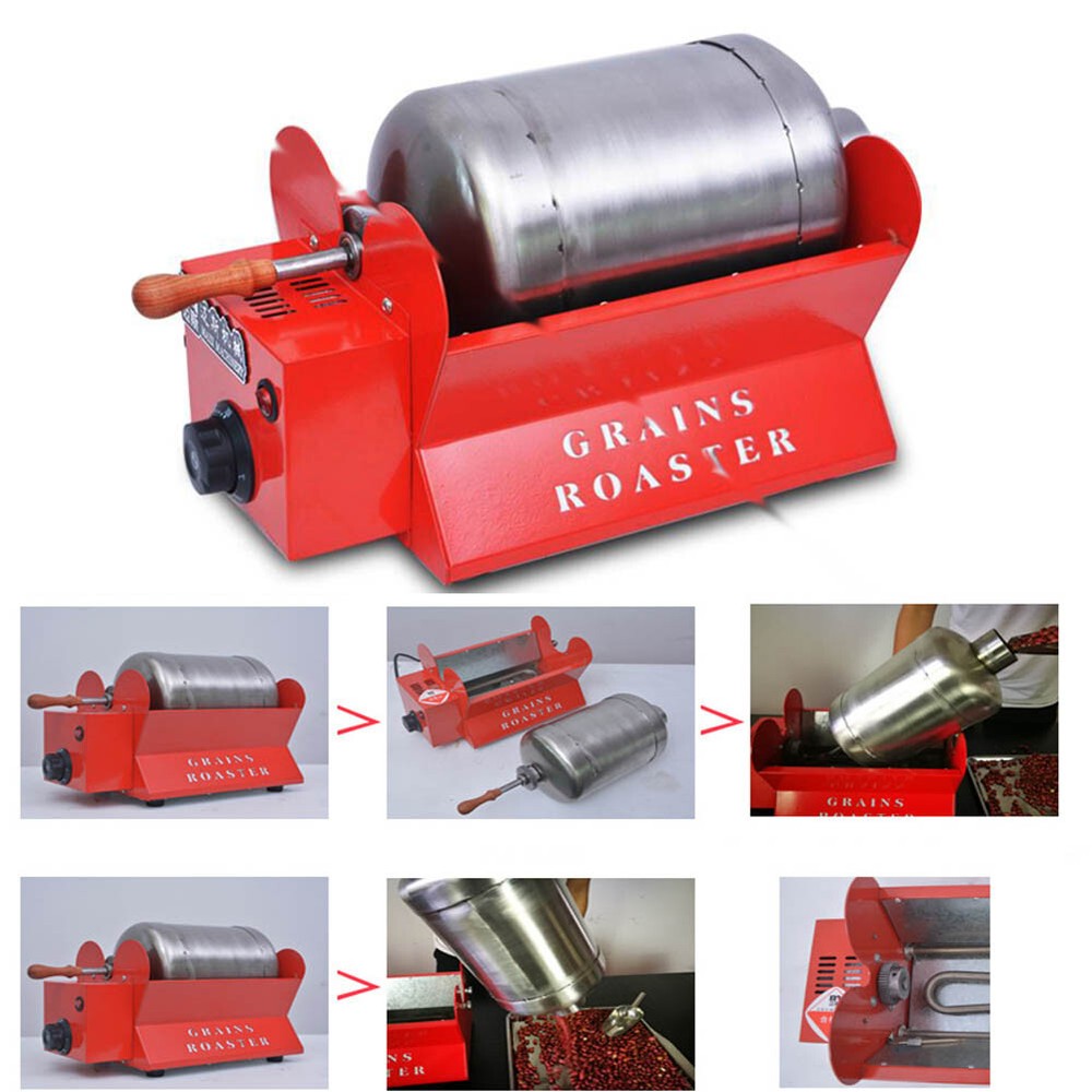 110V /220V Automatic Coffee Roasting Machine Seed Fried Sesame Machine