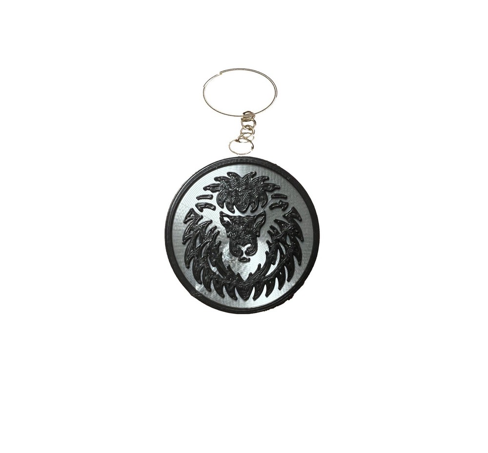 Lion Sheep Christian Keychain