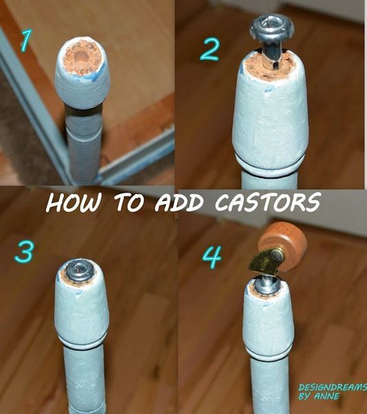 Solid Wood Caster 1 1/4" C10-B23