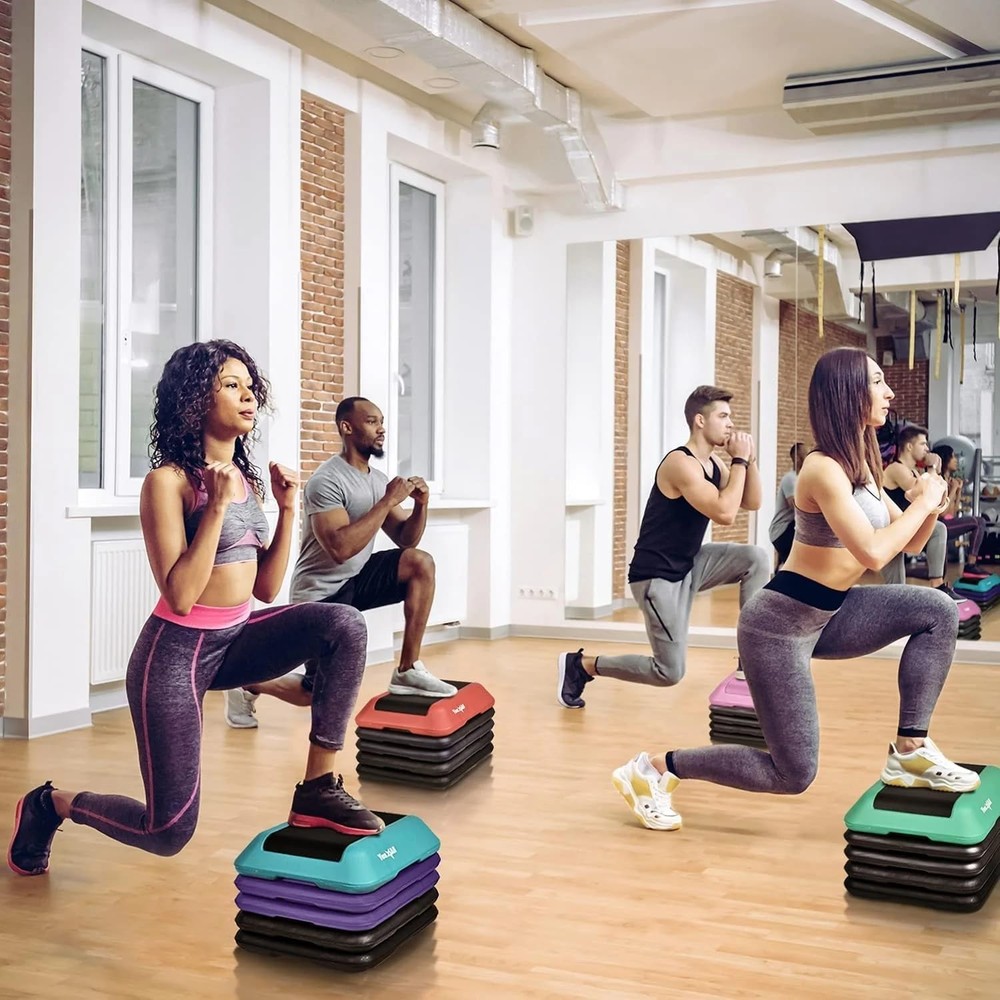 Aerobic Exercise Platform with 4"/6"/8"/10"/12" Risers