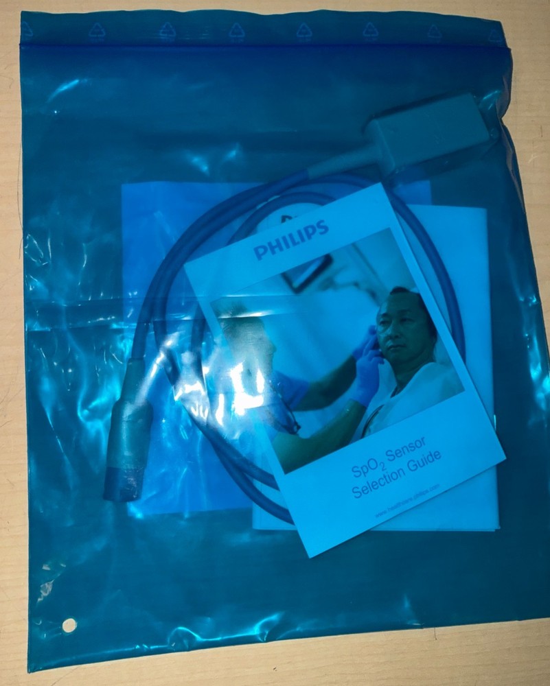 New Philips M1943A SpO2 Adapter Cable 1.1m