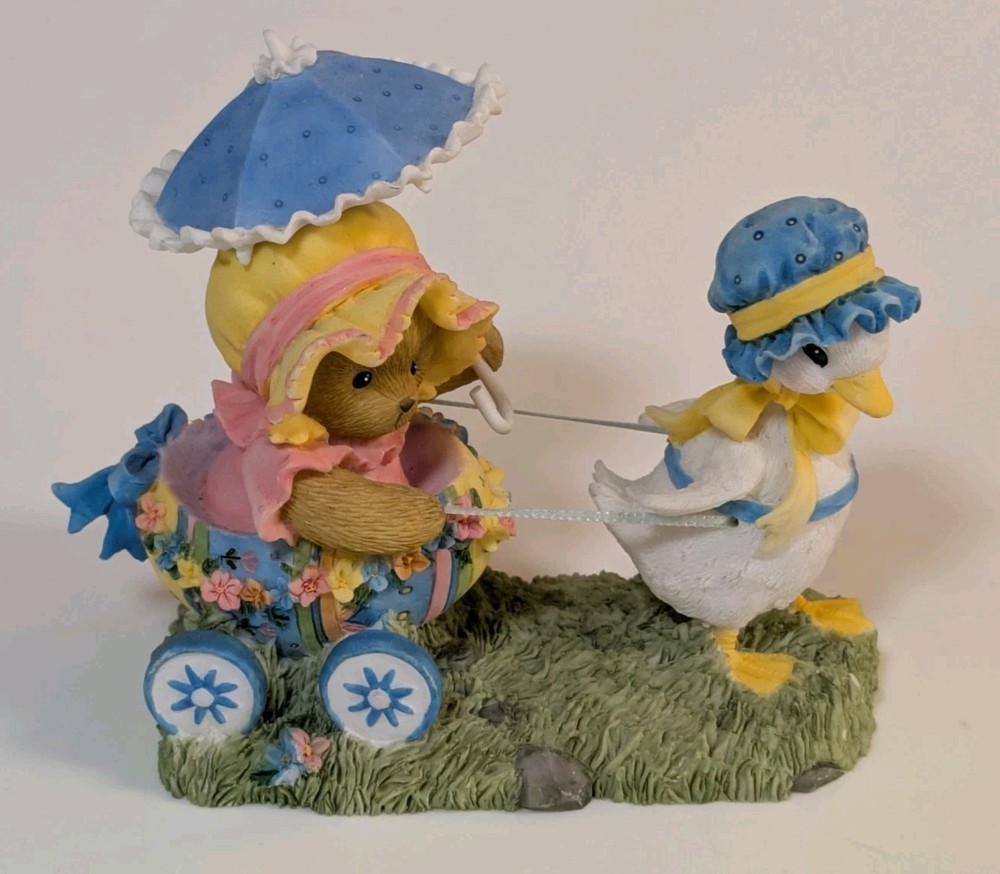 Cherished Teddies Flora, Spring is Filled With Egg-citement, 4012272, EUC