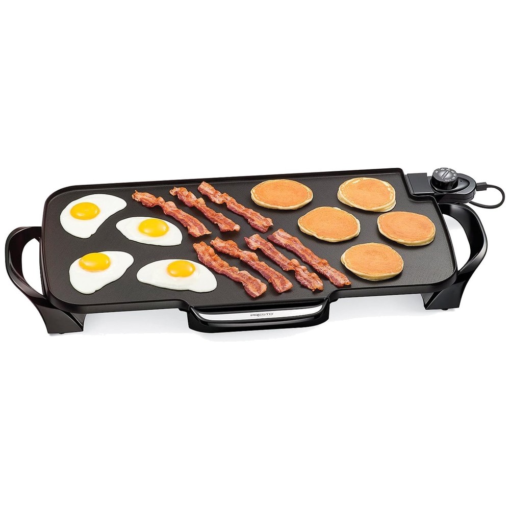 Durable 22-Inch Nonstick Ceramic Griddle - Precision Temperature Control Feature