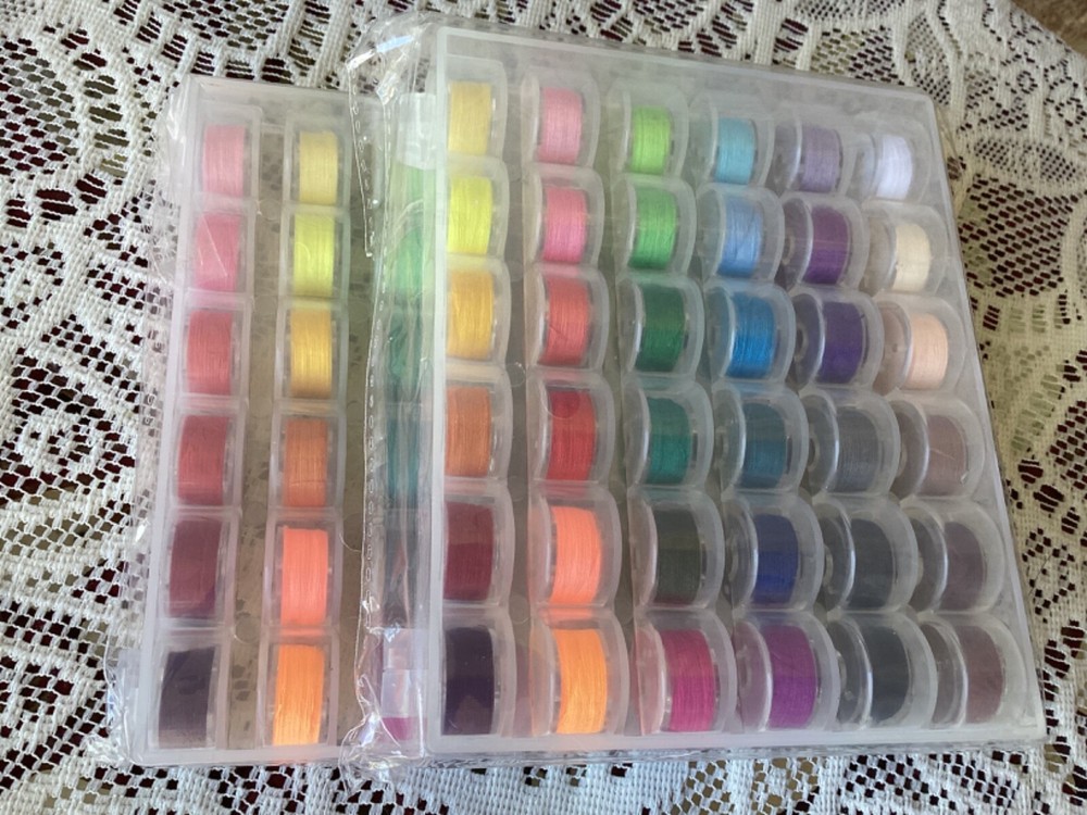 Prewound Bobbins 72 pcs Style A Size CS multi colors