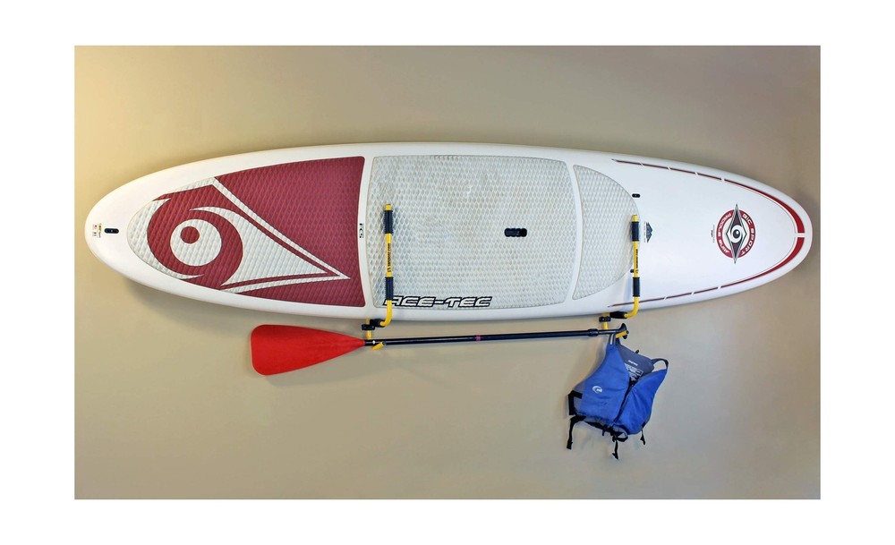Suspenz Stand Up Paddle Board Rack, Surfboard Storage Hooks, SUP Folding Wall...