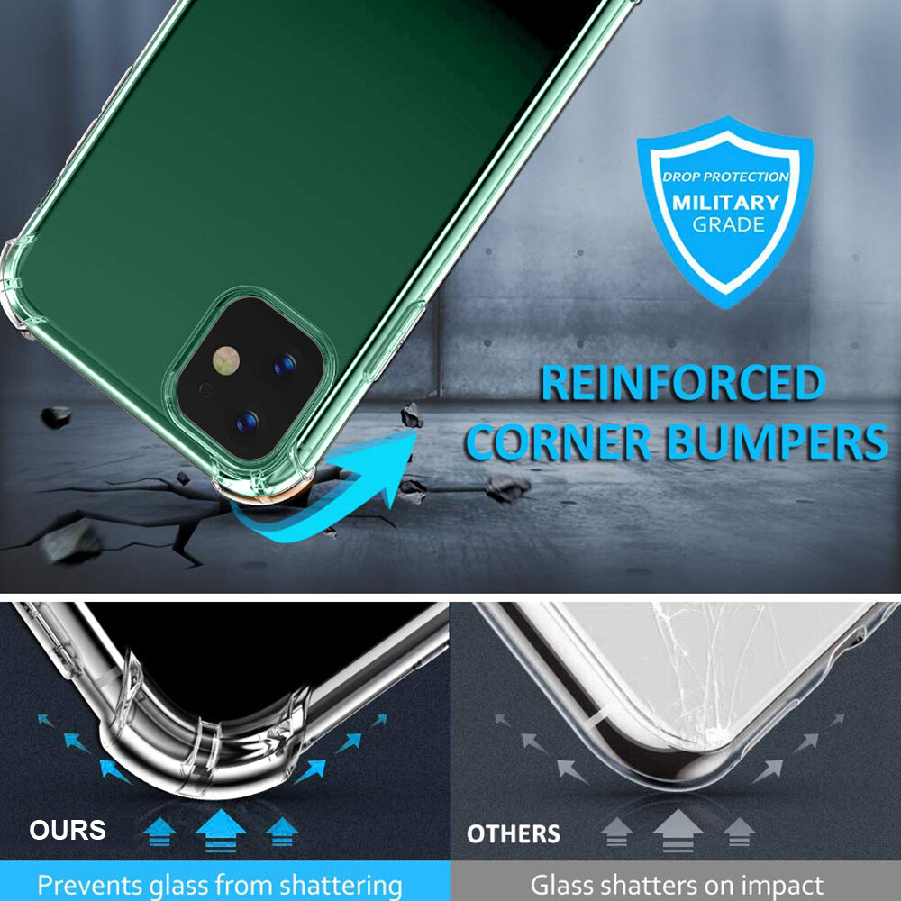 iPhone Clear Shockproof Bumper Phone Case