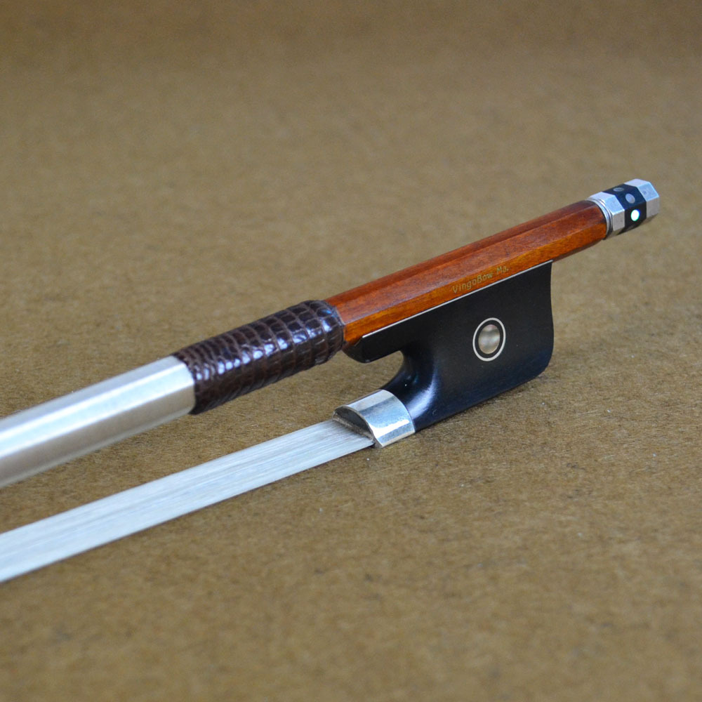 Top Model Pernambuco Cello Bow Master Level Pure Silver Mounted Well Balanced