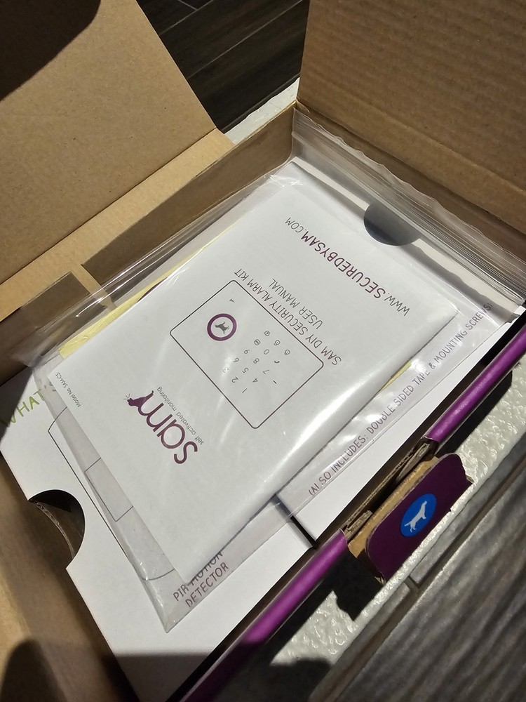 Sam SAM-C5 DIY Wireless Wi-Fi Security System Kit, Control Panel, PIR, RFID