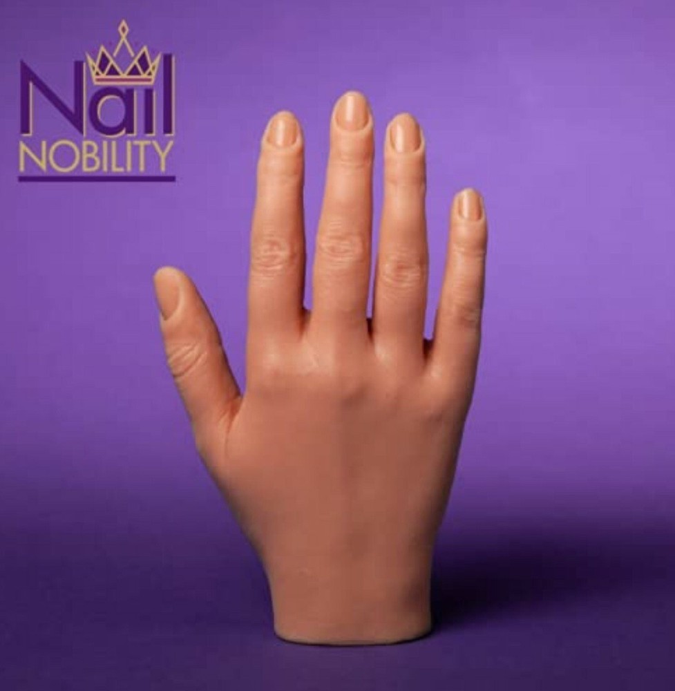 Professional Silicone Practice Hand for Acrylic Nails