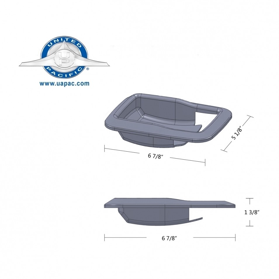 2005+ Kenworth Chrome Plastic Door Handle Trims