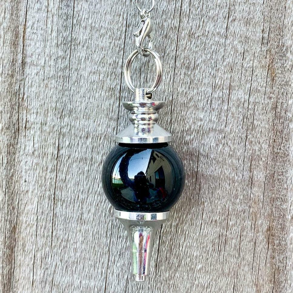 Black Agate Sphere Pendulum