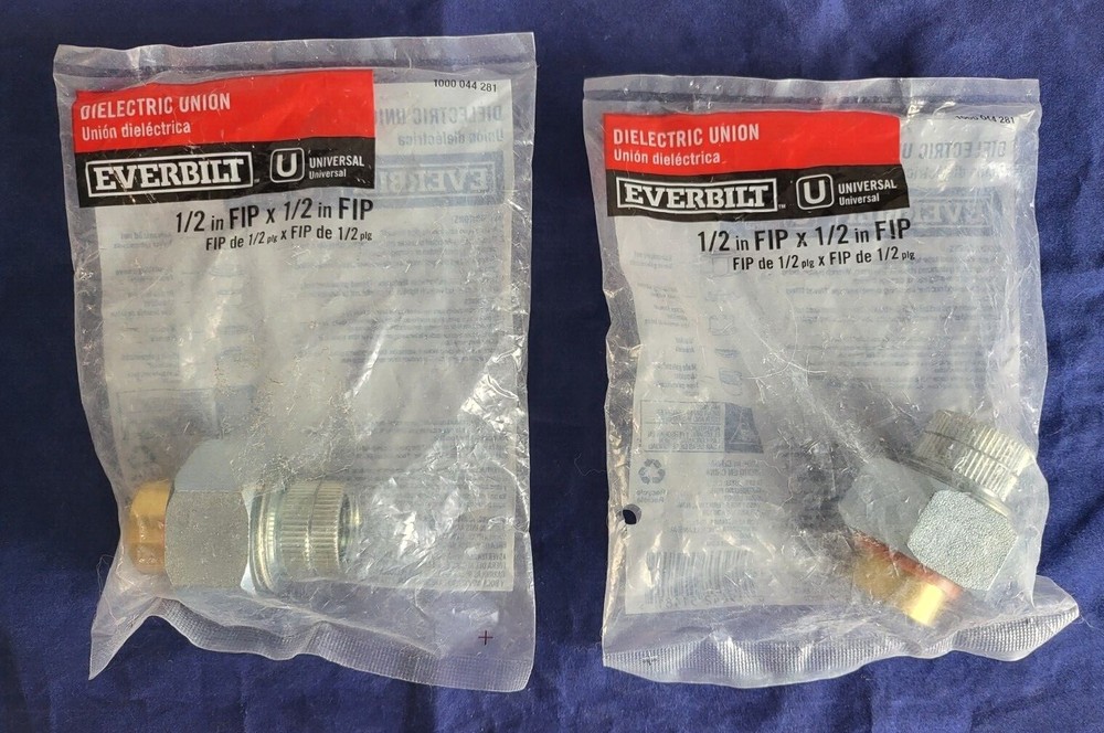 Evebilt Galvanized Steel Dielectric Union 2 Pack