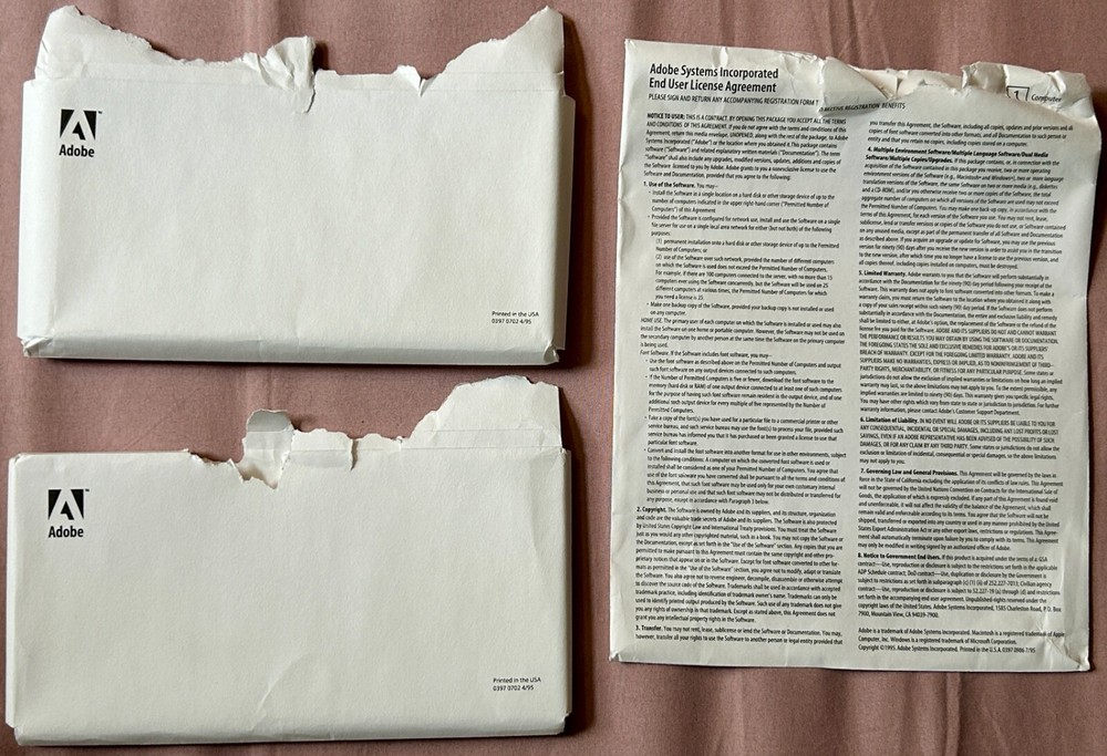 1995 Adobe PageMaker 6.0 w/ 16 Discs & Guidebooks Windows Complete PC