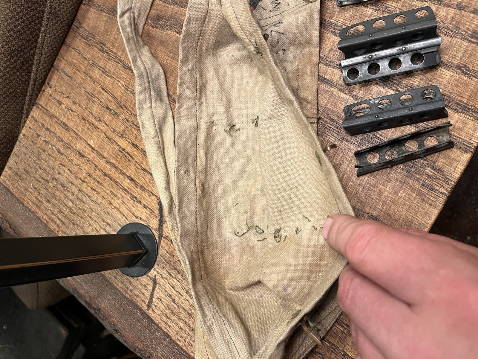 10 Rare Mk3 Pattern 303 British Enfield Rifle Carbine Stripper Clips + Bandoleer