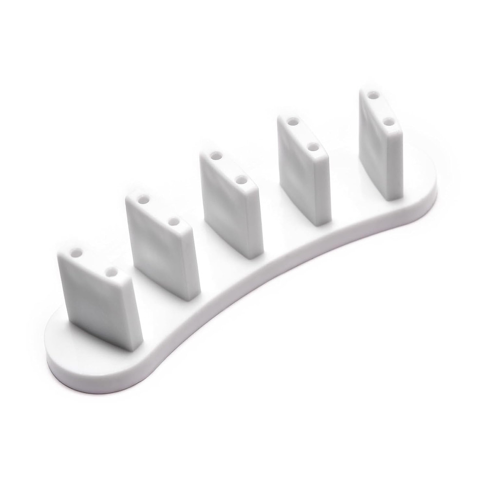 3Pcs False Nail Art Tips Practice Display Stand Tool with 10 Pcs False Nail Tips