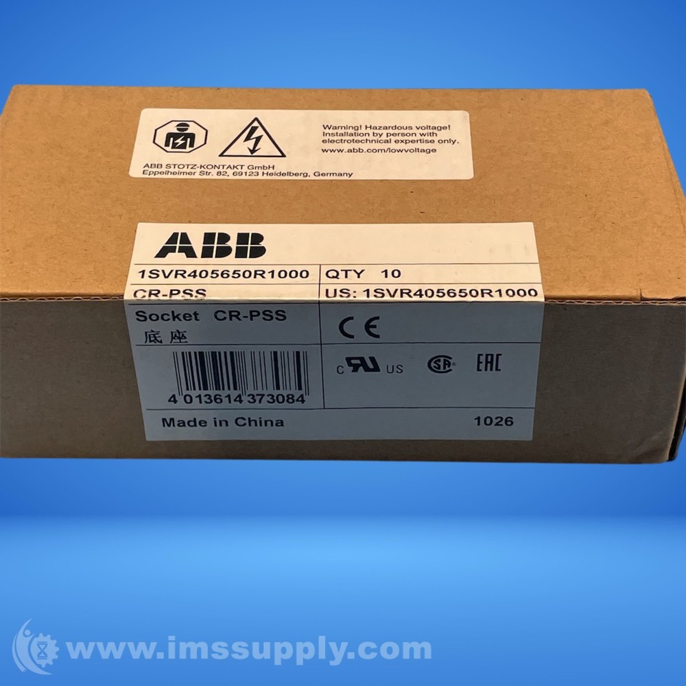 ABB 1SVR405650R1000 Relay Socket FNFP