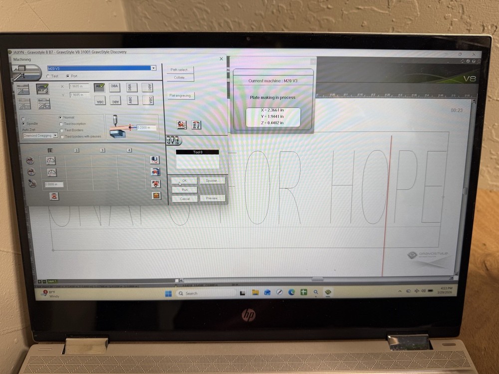 Gravograph / Gravotech M20 Desktop Rotary Engraving Machine w/ Software