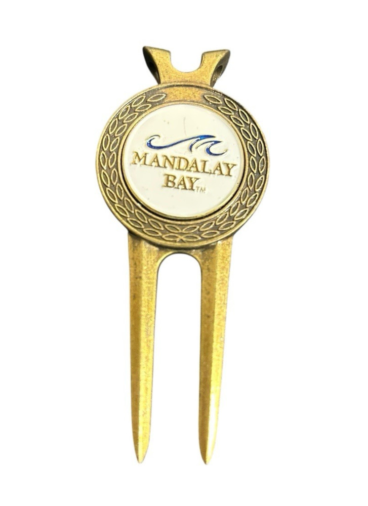 Mandalay Bay Golf Divot Tool Hat Clip Used