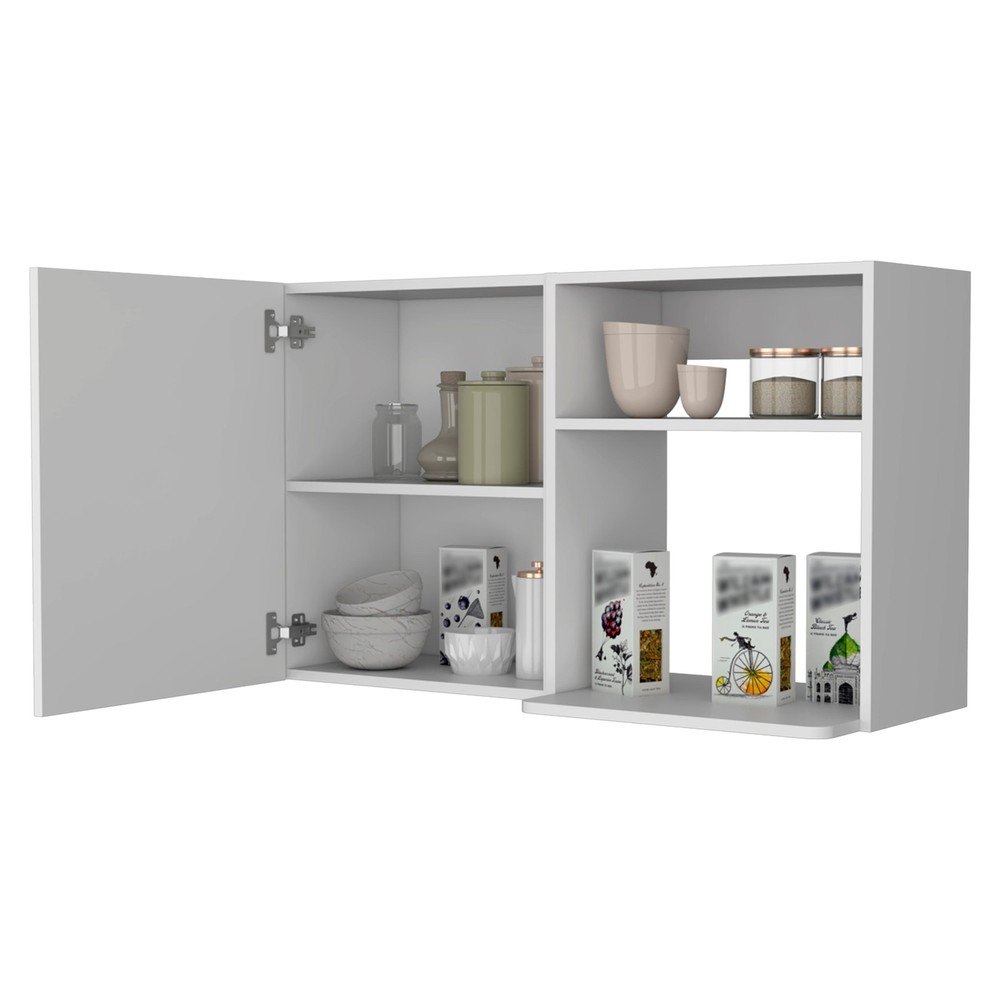 Oklahoma 2 Wall Cabinet, 2 Door Stackable Wall Mounted Storage Cabinet with 2