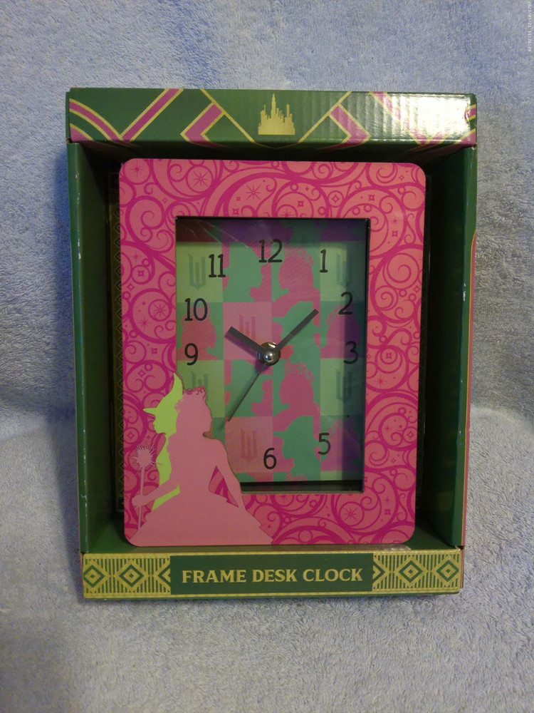 Wicked Alphaba & Glinda Frame Desk Clock New