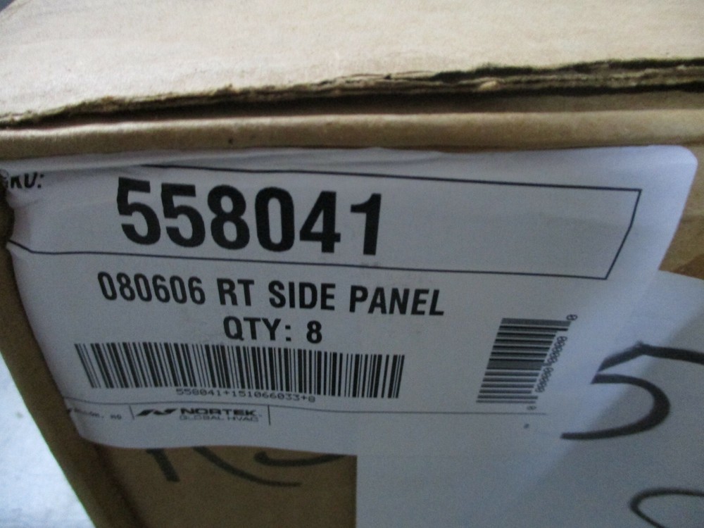 NEW NORTEX MINI SPLIT RT SIDE PANEL 558041 080606 FREE SHIPPING