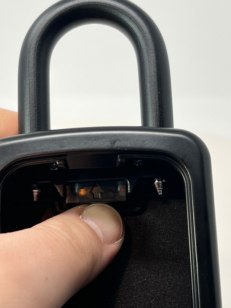 4 Digit Combination Security Lock Box Safe Large 5 Key Waterproof Black