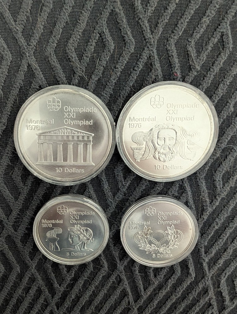 1976 Olympic Silver 4-Coin Set Uncirculated
