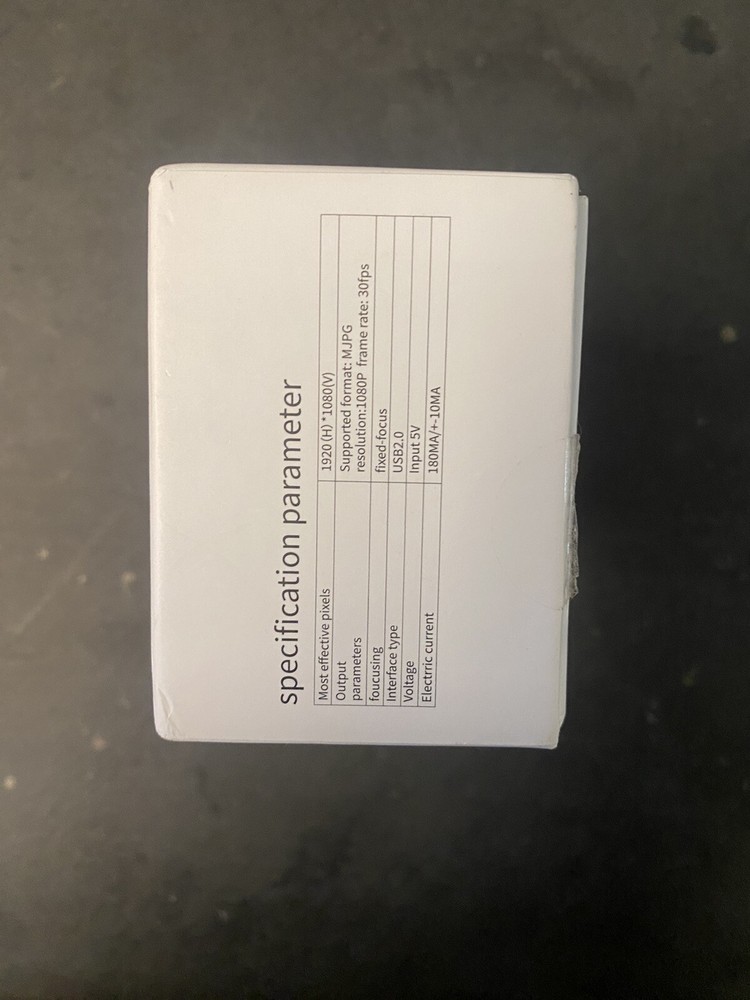 HD 1080P USB Web Camera New In Open Box