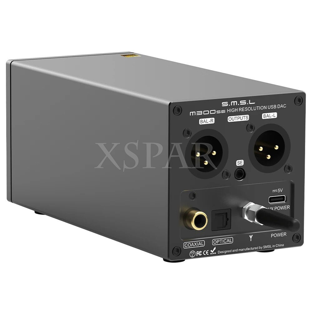 SMSL M300SE USB DAC Bluetooth DAC Balanced Headphone Amplifier w/Remote Control