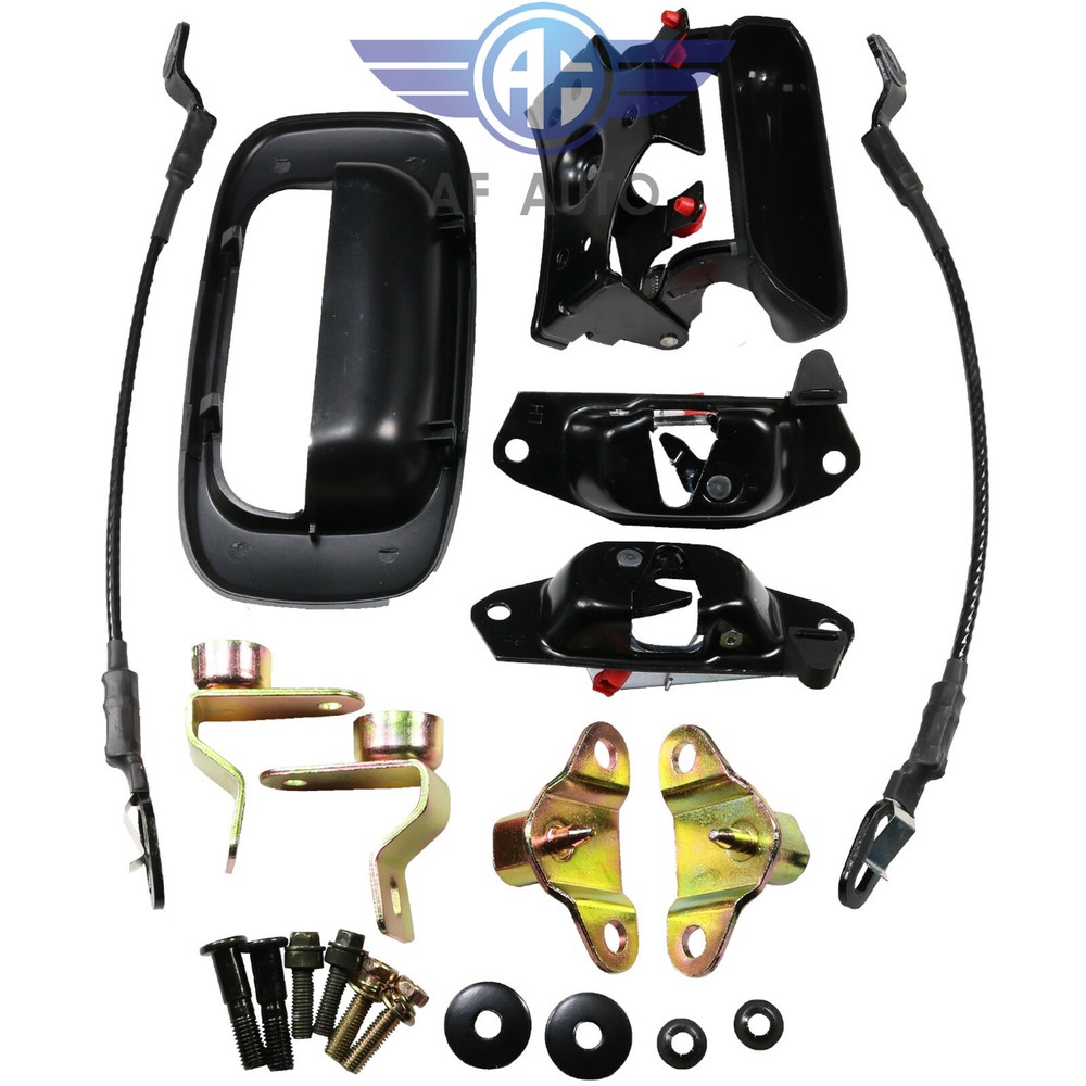 Tailgate Handle Hinge Latch Striker Cable Kit For 99-07 Silverado Sierra
