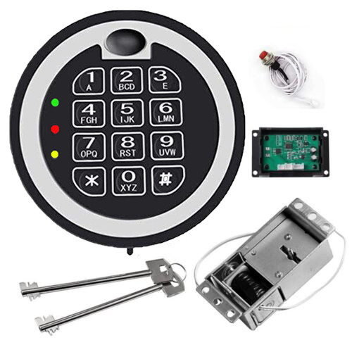 Replace Mesa MSL 500 Safe Lock Electronic Solenoid Lock With 2 Override Keys