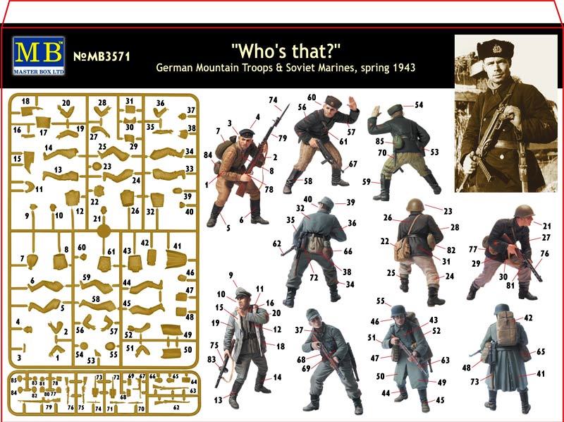 Who’s that?, German Mountain Troops & Soviet Marines, spring 1/35 MasterBox 3571