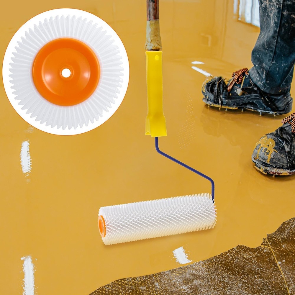 Floor Leveling Tool Set with Dual Rollers, Scraper and Comfortable Spiked Shoes