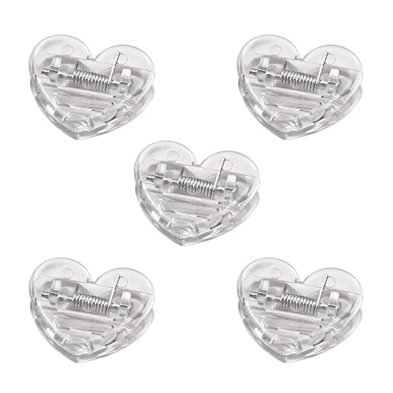 5Pcs Small Plastic Binder Clisp File Document Folder Clip School Office Supplies