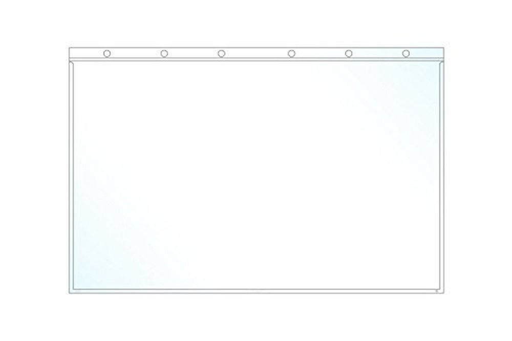 EnvyPak Tabloid Page Protectors, 6 Hole Punched (Large Format), Clear - Side ...