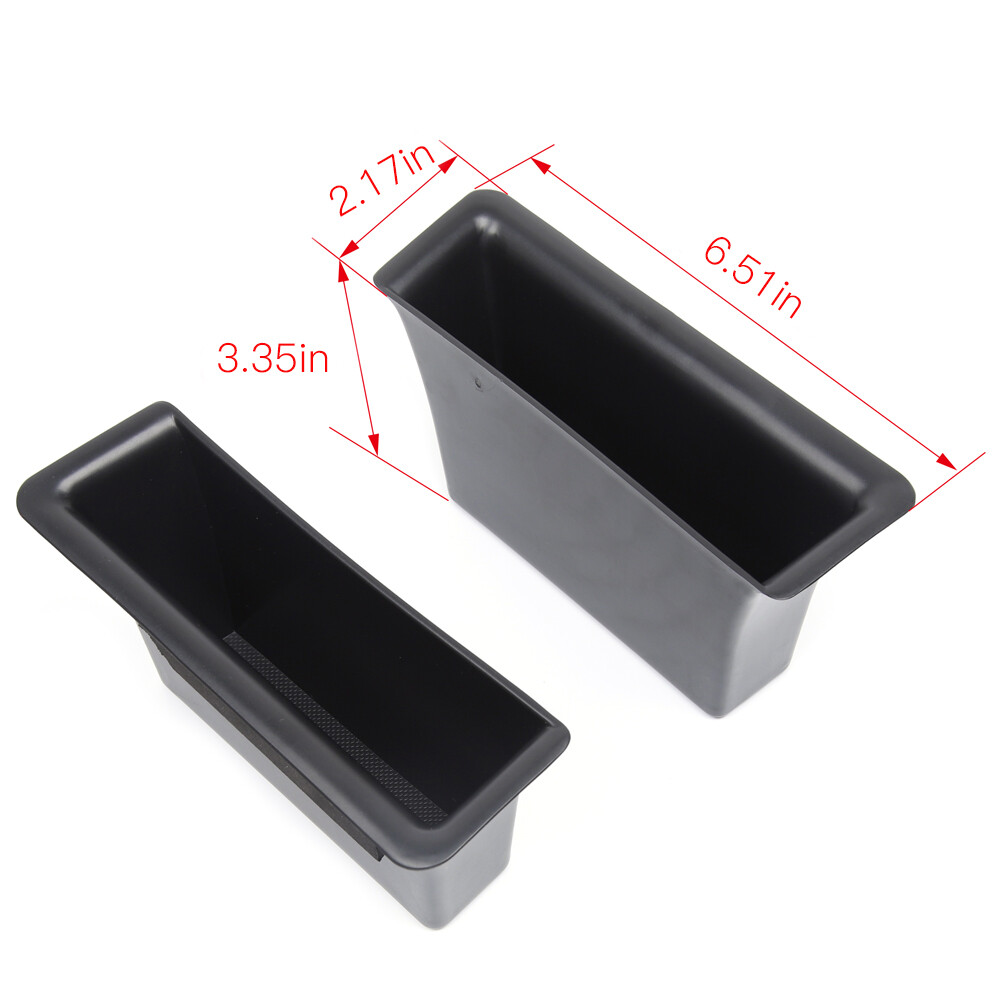 2pcs Interior Side Door Armrest Handle Storage Box For Dodge Ram 1500 2010-2017