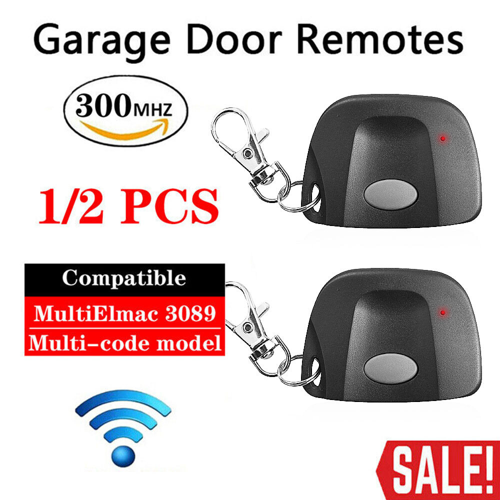2x Used For Multi-Code 3089 MultiCode 308911 Linear MCS308911 Garage Gate Remote