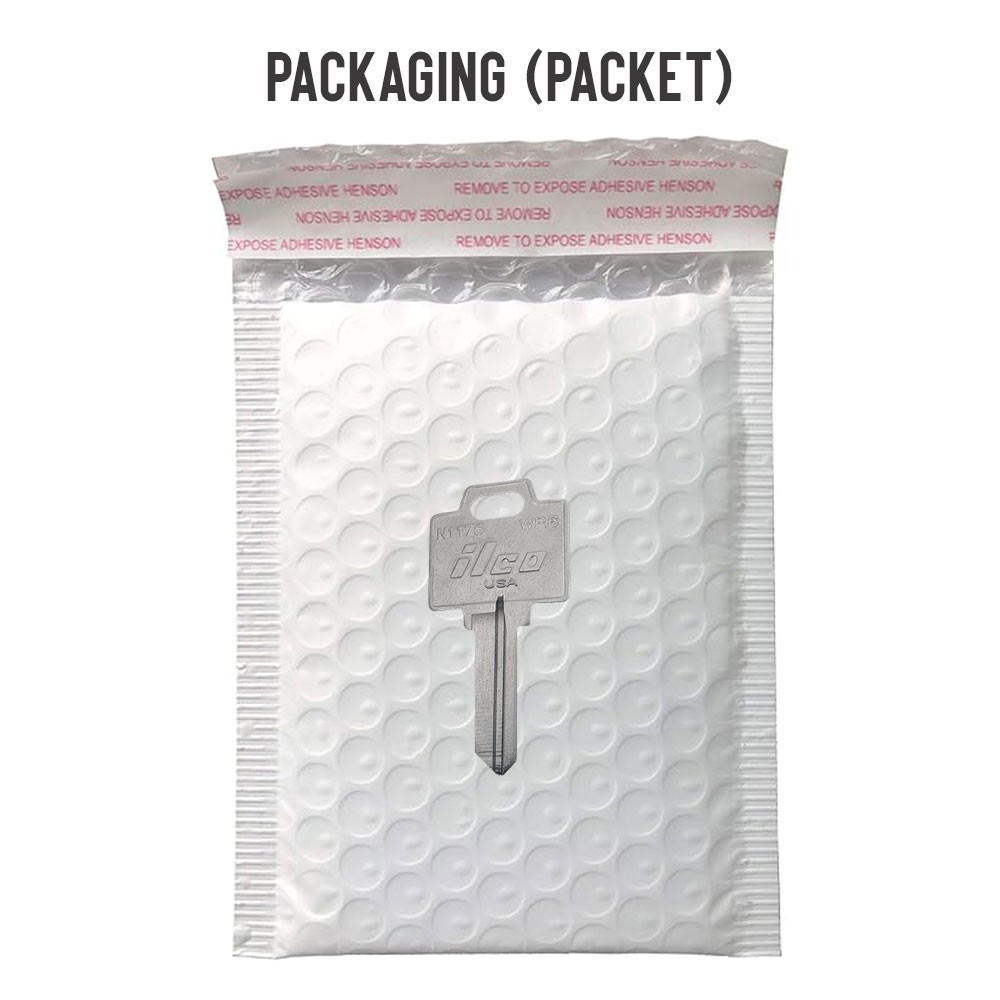 WR6 / N1176 Key Blank Nickel