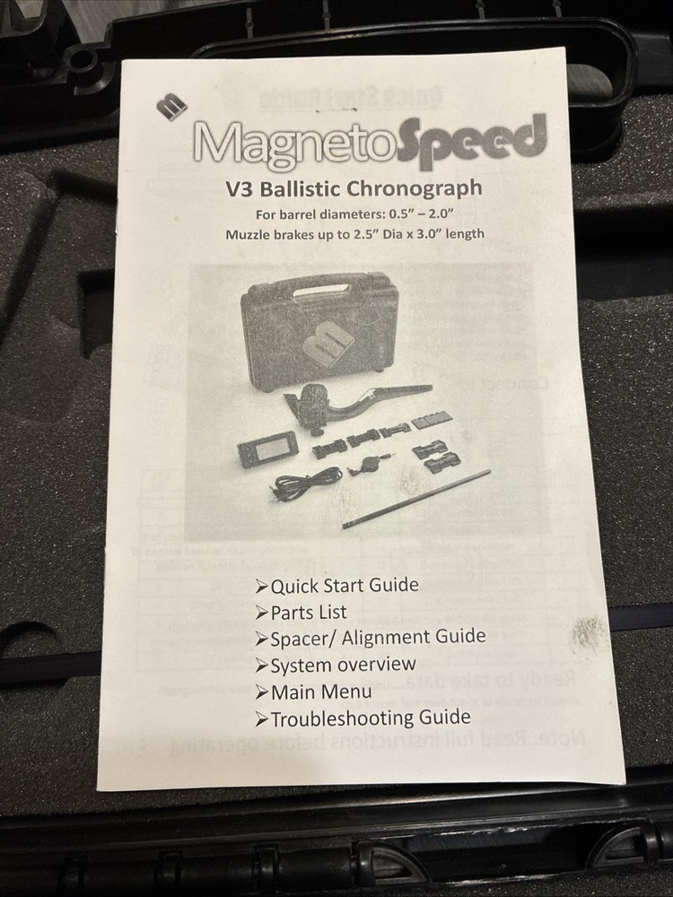 MagnetoSpeed V3 Ballistic Chronograph in Hard Case Pre-owned