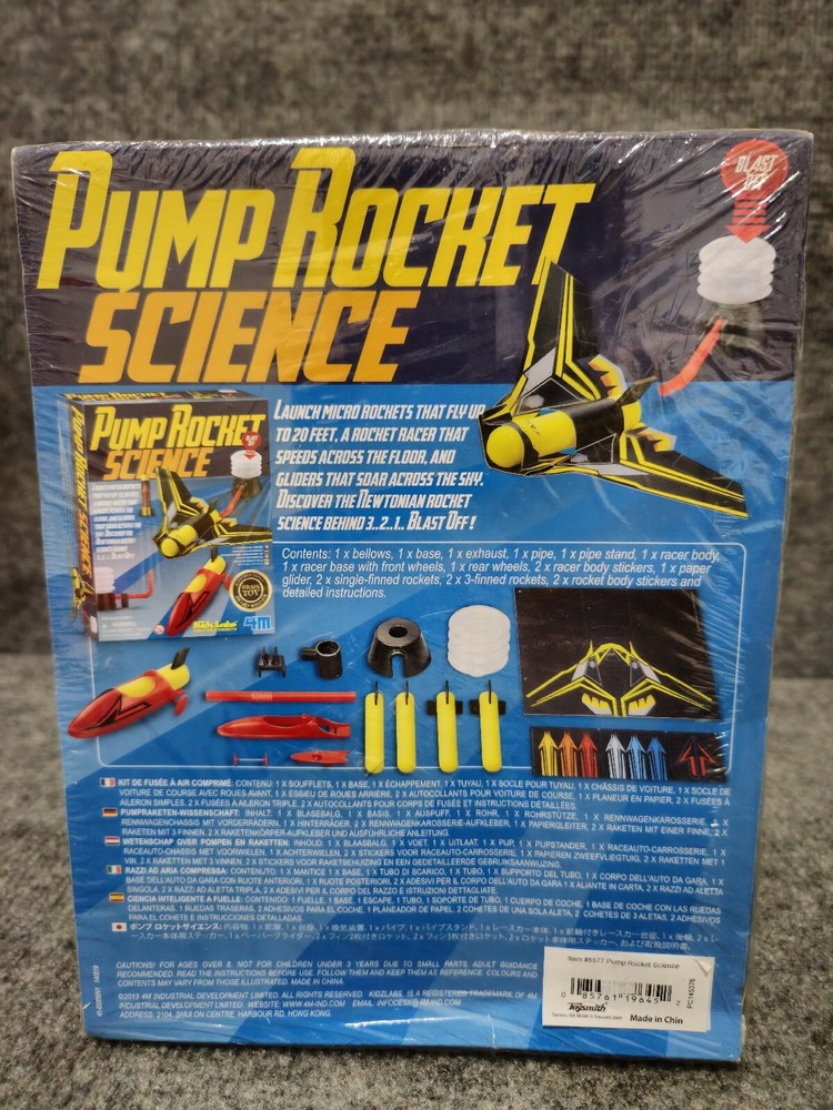 4M Kidz Labs PUMP ROCKET SCIENCE