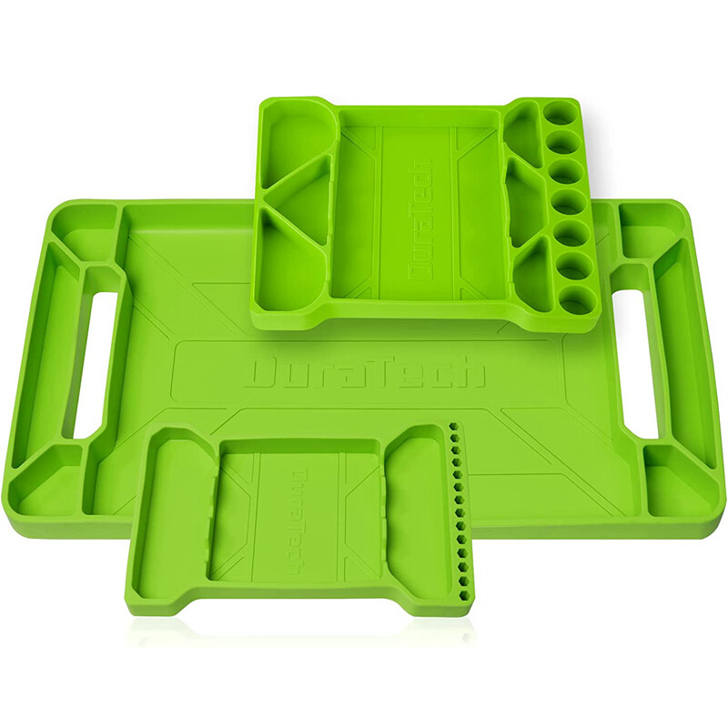 DURATECH 3PC Flexible Silicone Tool Tray Tool Holder for Automotive Tool Storage