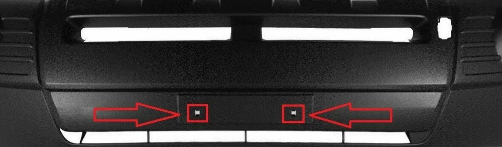 Bumper Rectangular Holes License Plate Kit Bracket for SUBARU Forester 2009-2013