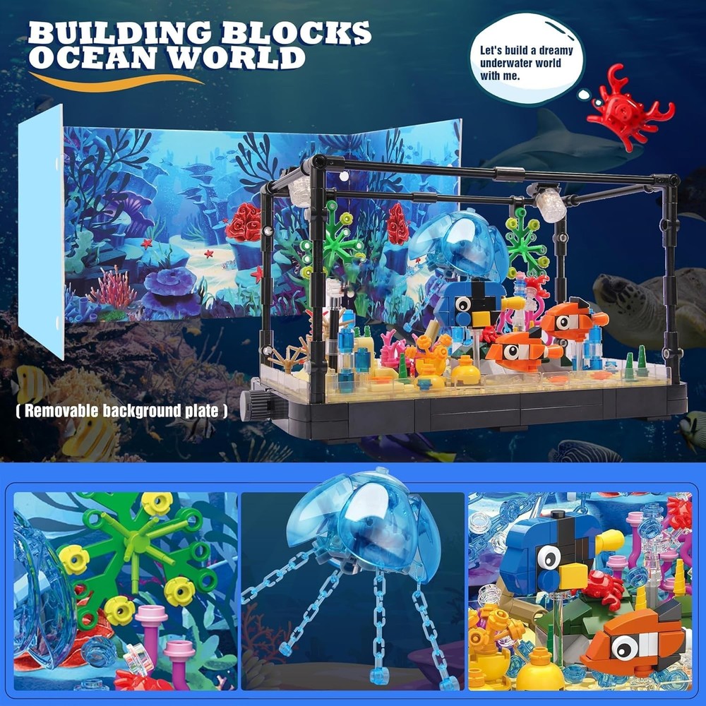 Creative Lighting Aquarium Building Blocks, 725pcs