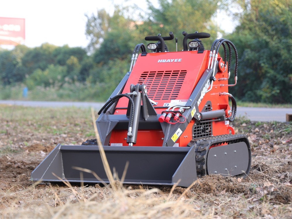 HY480C+Grapple FREE SHIP Mini Skid Steer Loader with 23HP EPA Engine Three pumps