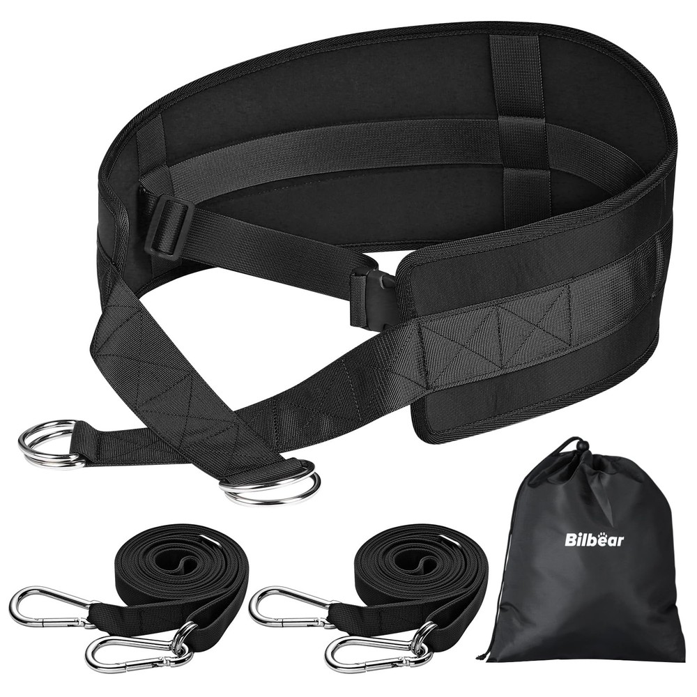 Adjustable Sled Training Belt for Weight Pulling and Resistance Workouts